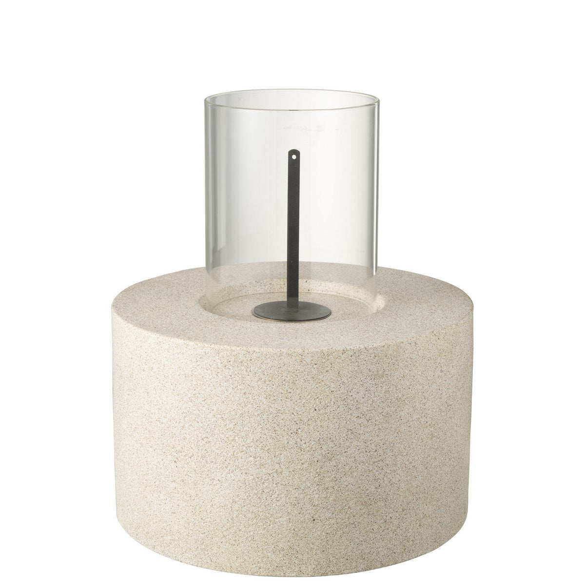 Table Cheminée Bio-Ethanol Ronde J-Line dans un salon moderne
