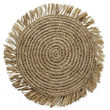 Set de table (Ensemble de 2,4 ou 6) AMBON | Set de table en raphia | 45 cm de diamètre