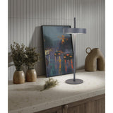 Lampe de batterie LED lampe magnétique "ella" pour l'extérieur et à l'intérieur, en métal et en plastique en gris, 35 cm de haut
