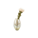 Vase Lustre Bio en verre vert, détail de la finition brillante