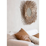 Housse de Coussin en Cuir à Quatre Panneaux - Camel - 40x40