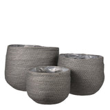 Ensemble de paniers à plantes Jorck Gris