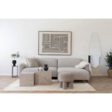 Ambiance scandinave avec tapis ivoire en laine