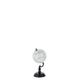 Serre-livres Globe J-Line en bois gris/noir sur socle, petit modèle élégant