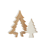 Sapin puzzle en bois blanc J-Line, vue de face