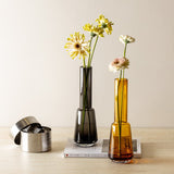 Grand vase design rétro moderne, couleur gris foncé, gris TYLER14