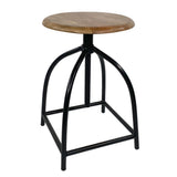 Tabouret pivotant ensemble de 2 pièces tabouret de bar tabouret chaise pivotante réglable en hauteur Liverpool bois métal cadre
