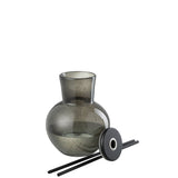 Vase huile parfumée J-Line en verre vert, élégant et moderne.