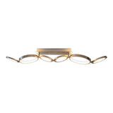 LETH LED LED LETH "STELARI" 100 cm en métal en plastique en acier et en plastique blanc, avec des LED fermement intégrées, du plafond pour le salon ou du bureau
