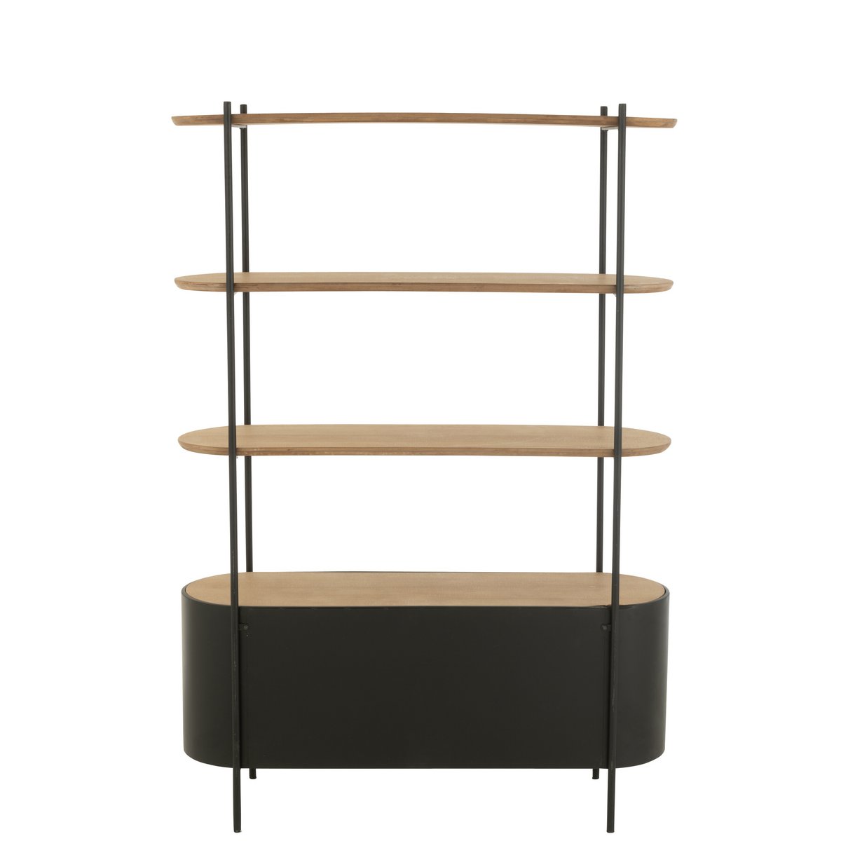 Étagère Uvy J-Line avec objets de décoration, ambiance chaleureuse