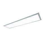 Panneau LED lampe au plafond "Nico", lampe au plafond métallique fonctionnelle et le plastique en blanc, avec des LED fixes et de nombreuses fonctions, idéales pour le bureau, la pratique ou l'atelier, environ 119,5 cm de long