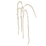 Branche Amaranthus J-Line en plastique crème et or, vue de face