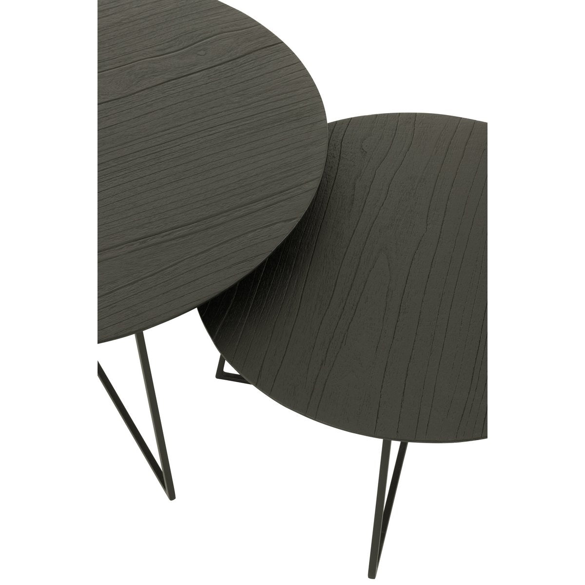 Vue aérienne de la table d'appoint J-Line Round