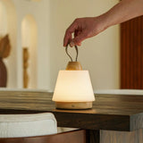 Lampe rechargeable Liv marron clair