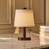 Lampe rechargeable en bois marron foncé Rover