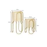 Set de supports pour plantes Danube Jaune clair - vue d'ensemble élégante