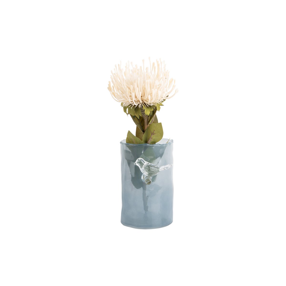 Vue de côté du Vase Oiseau Sur Branche, design moderne et ludique