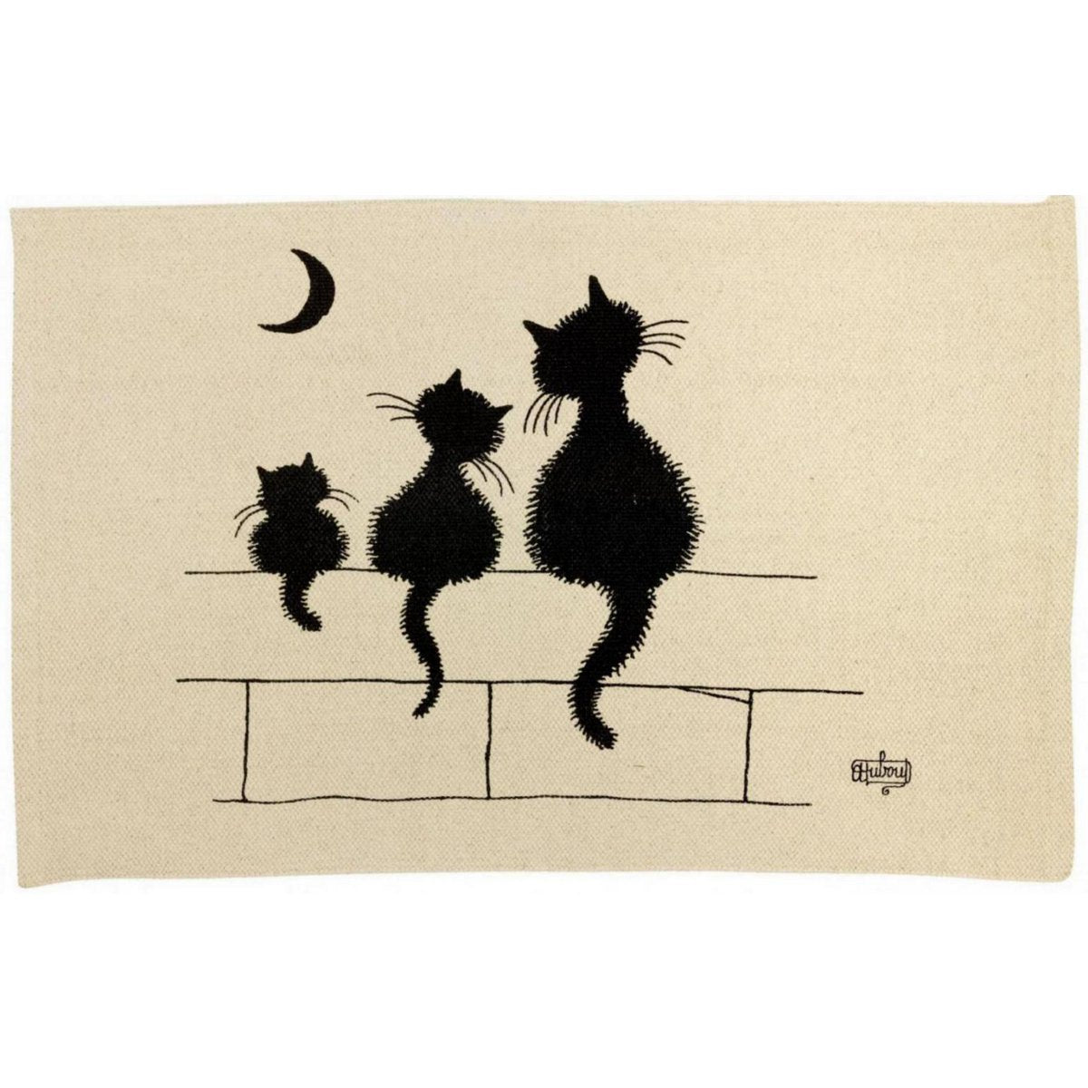 Tapis Dubout 3 chats Ecru 60 x 90