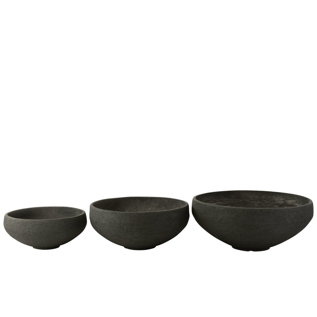 Fiberlei J pot en céramique noire - vue de face