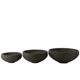 Fiberlei J pot en céramique noire - vue de face