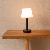 Lampe de table rechargeable en bois noir Zoë