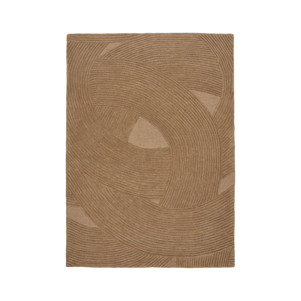 Tapis Pune marron 160x230 cm, vue complète