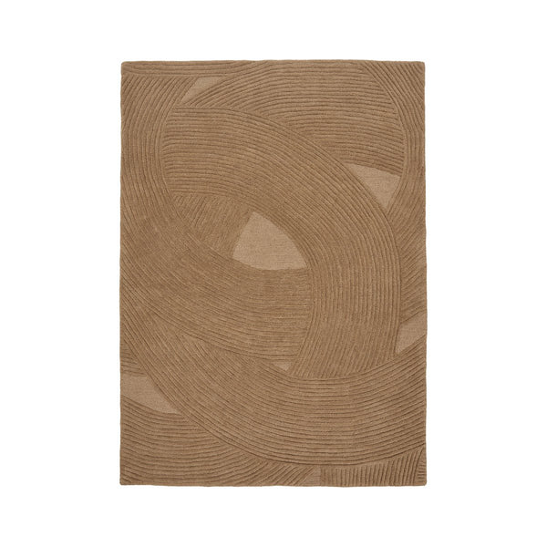 Tapis Pune marron 160x230 cm, vue complète