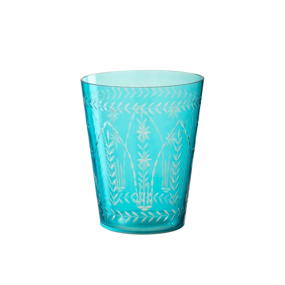 Vase J-Line Tarifa en verre aqua, design moderne et élégant