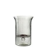 Bougeoir J-Line en verre transparent avec design moderne