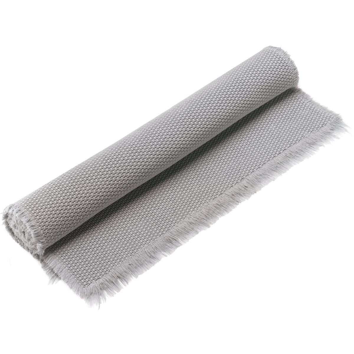 Tapis de bain uni Elly Perle 70 x 140 - élégant et confortable