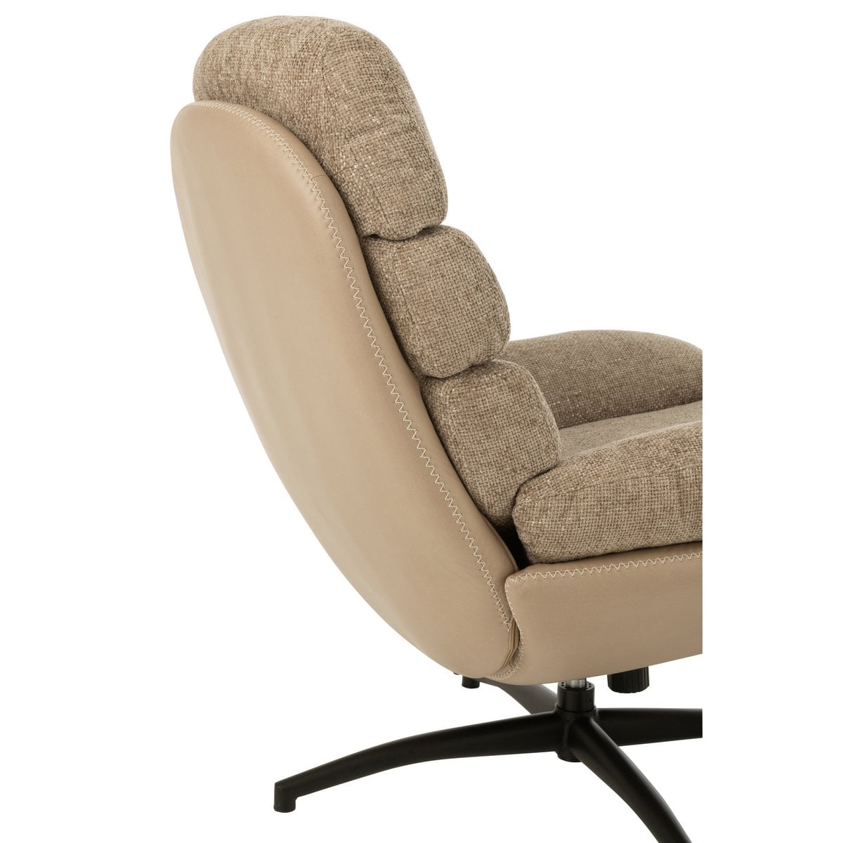 Fauteuil relax J-Line, accoudoirs en métal