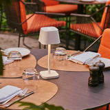 Lampe de table rechargeable blanche Ava
