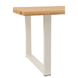 Vue latérale de la table J-Line, finition métal noir