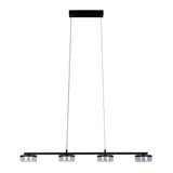 Lampe à pentence LED "CIMO" en métal et en plastique en noir, avec LED intégrée, longueur de 96 cm