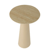 Table d'appoint J-Line Column Cone - fer - écru/beige