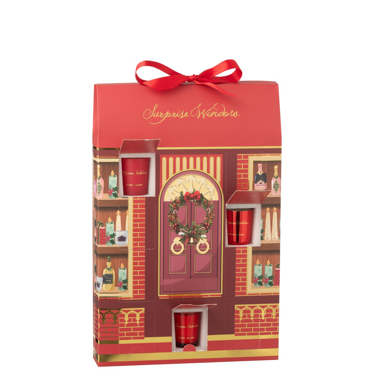 Bougie parfumée J-Line Surprise Window, détail de la texture