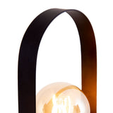 Lampe à poser en métal "Faro" h: 28,5cm noir