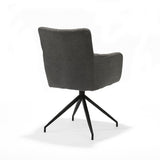 Fabric de fauteuil Joey Retro Bliss Anthracite Frame noir