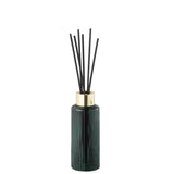 Huile parfumée Cèdre Breeze J-Line dans un verre vert foncé élégant