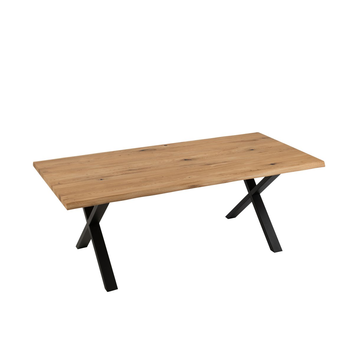 Pieds de table J-Line en acier noir avec design en croix