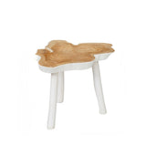 La table d'appoint organique - Blanc naturel