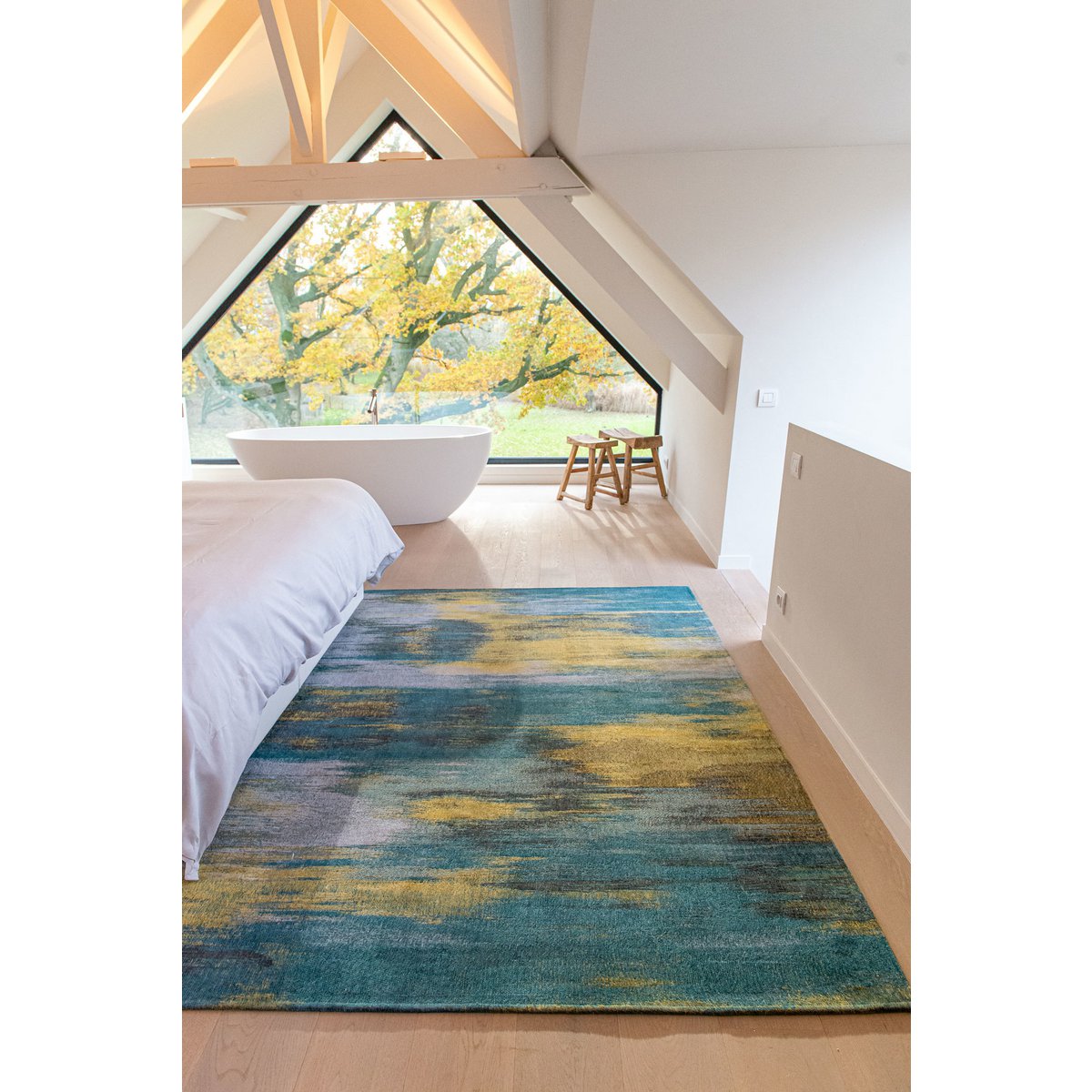 Tapis Eco - Nymphea Bleu - Tapis bleu