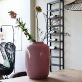 Vase Artic en verre rose clair