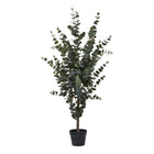 Eucalyptus artificiel 120 cm avec feuillage vert luxuriant