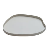Plateau en métal beige