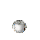 Photophore Boule Cristal Transparent - vue de face avec lumière