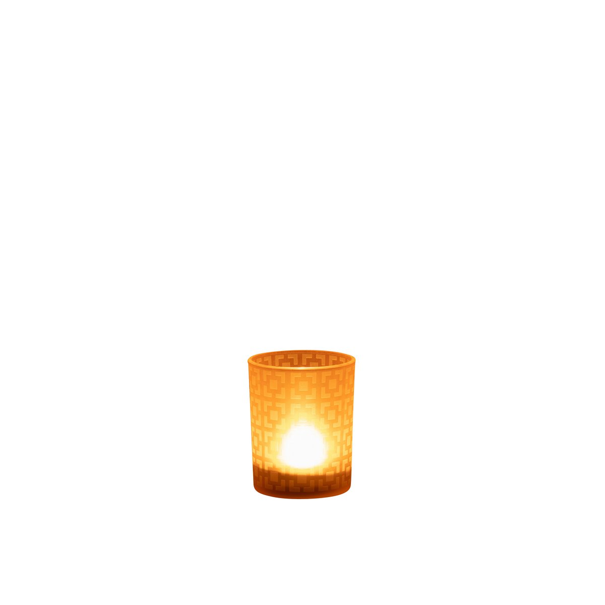 Vue rapprochée de la lanterne J-Line Squares, détails en verre