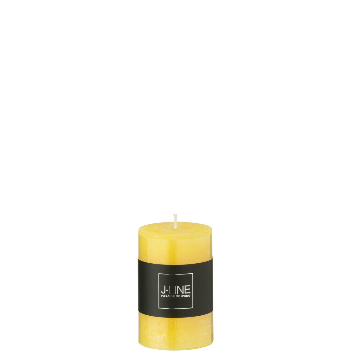 Bougie Cylindre Jaune Petit J-Line - Élégance et chaleur pour votre intérieur