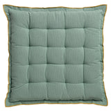 Galette de chaise Grace recyclée Aqua 40 x 40 x 3 cm