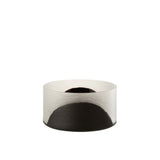 Bougeoir Circulo Flat J-Line en verre noir avec design élégant